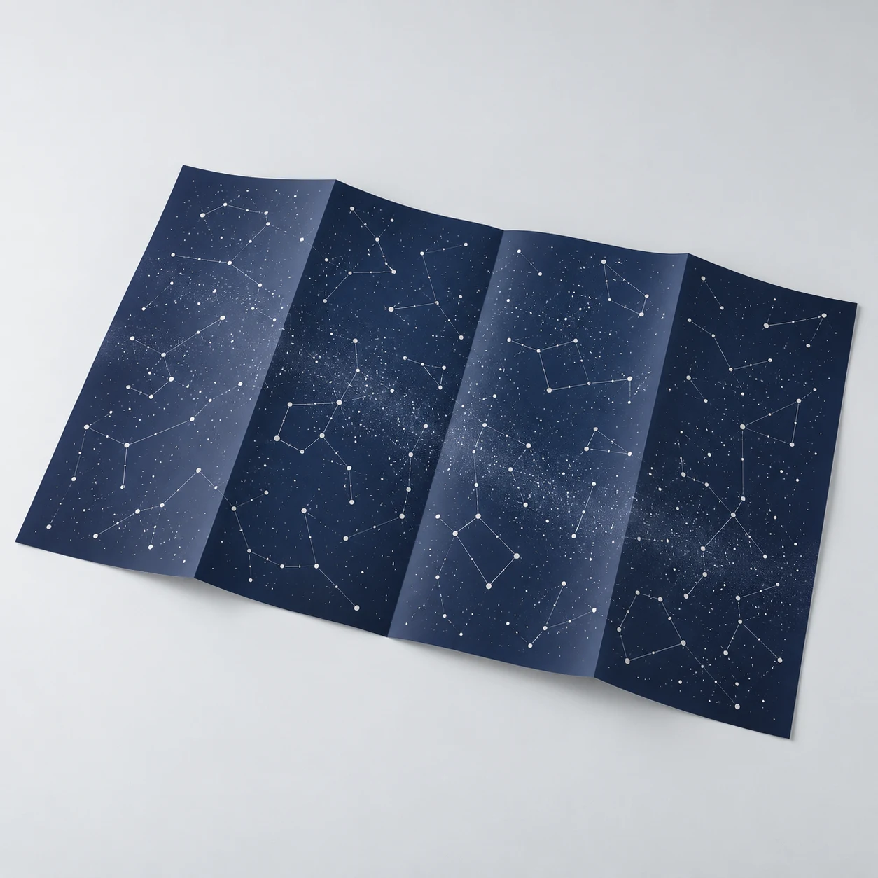Fold-out northern star chart